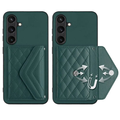 YB Leather Coating Series-8 For Samsung Galaxy S24 Case RFID Blocking Leather Back Cover