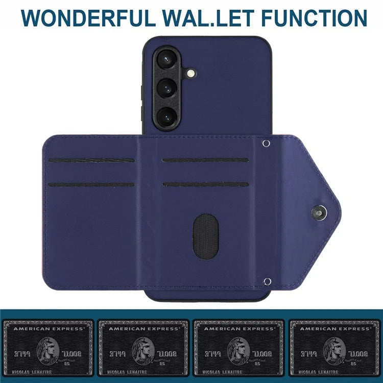 YB Leather Coating Series-8 For Samsung Galaxy S24 Case RFID Blocking Leather Back Cover