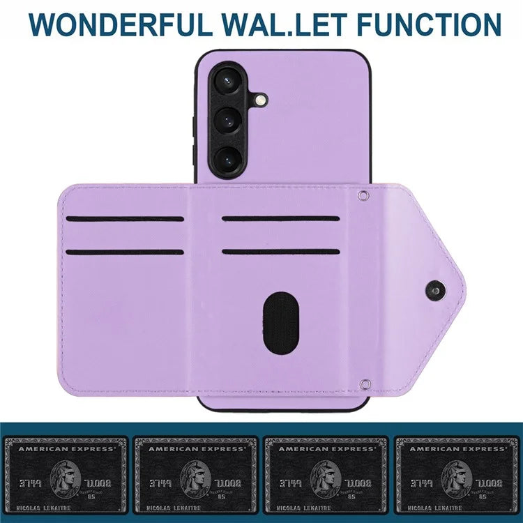 YB Leather Coating Series-8 For Samsung Galaxy S24 Case RFID Blocking Leather Back Cover
