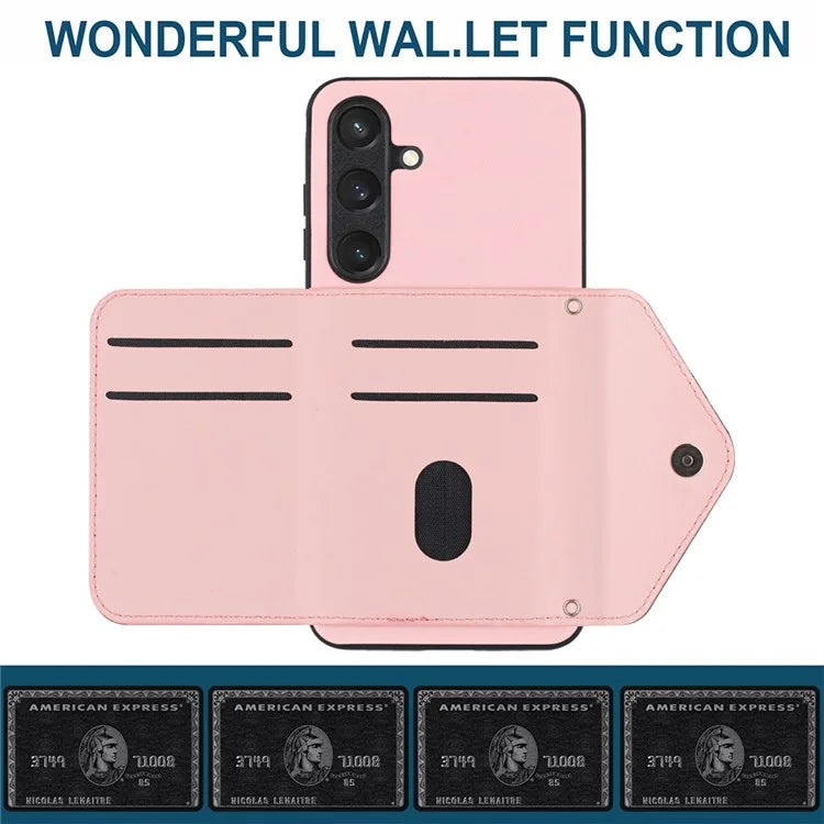 YB Leather Coating Series-8 For Samsung Galaxy S24 Case RFID Blocking Leather Back Cover