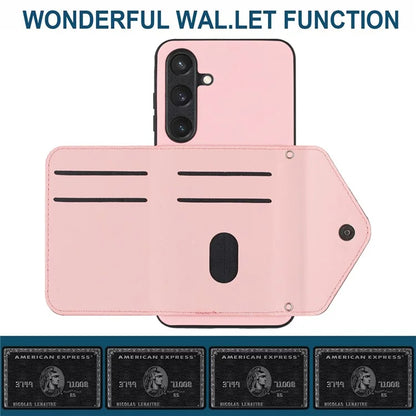 YB Leather Coating Series-8 For Samsung Galaxy S24 Case RFID Blocking Leather Back Cover