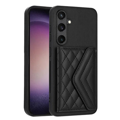 YB Leather Coating Series-8 For Samsung Galaxy S24 Case RFID Blocking Leather Back Cover