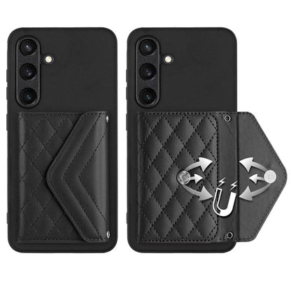 YB Leather Coating Series-8 For Samsung Galaxy S24 Case RFID Blocking Leather Back Cover