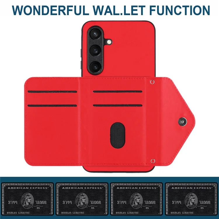 YB Leather Coating Series-8 For Samsung Galaxy S24 Case RFID Blocking Leather Back Cover