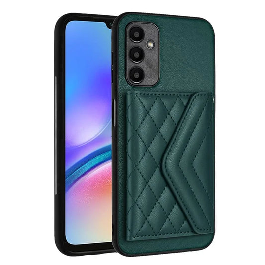 YB Leather Coating Series-8 For Samsung Galaxy A05s 4G Cover RFID Blocking Kickstand Card Bag Phone Case