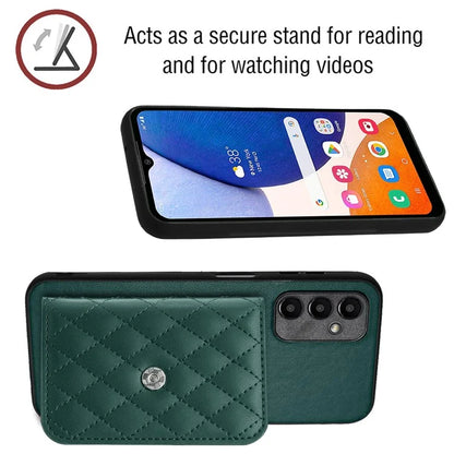 YB Leather Coating Series-8 For Samsung Galaxy A25 5G (Global) (161.0 x 76.5 x 8.3mm) Phone Case Card Bag Cover