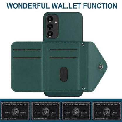 YB Leather Coating Series-8 For Samsung Galaxy A25 5G (Global) (161.0 x 76.5 x 8.3mm) Phone Case Card Bag Cover