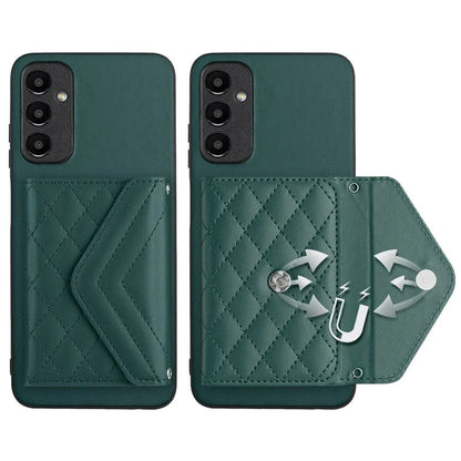 YB Leather Coating Series-8 For Samsung Galaxy A25 5G (Global) (161.0 x 76.5 x 8.3mm) Phone Case Card Bag Cover