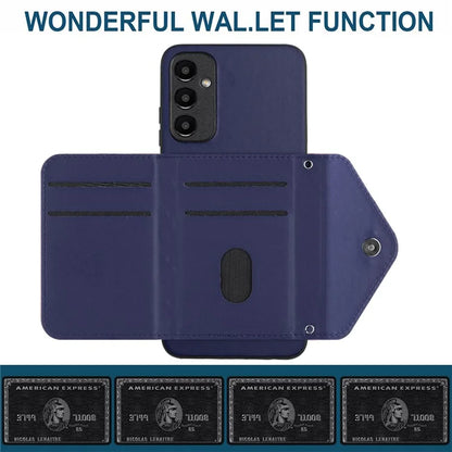 YB Leather Coating Series-8 For Samsung Galaxy A25 5G (Global) (161.0 x 76.5 x 8.3mm) Phone Case Card Bag Cover