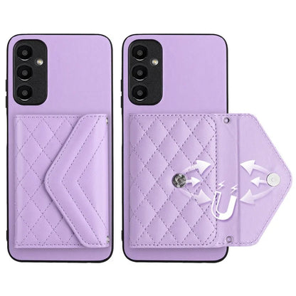YB Leather Coating Series-8 For Samsung Galaxy A25 5G (Global) (161.0 x 76.5 x 8.3mm) Phone Case Card Bag Cover