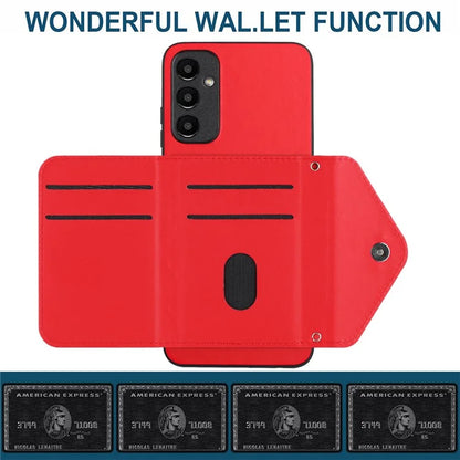 YB Leather Coating Series-8 For Samsung Galaxy A25 5G (Global) (161.0 x 76.5 x 8.3mm) Phone Case Card Bag Cover