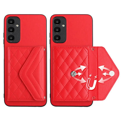YB Leather Coating Series-8 For Samsung Galaxy A25 5G (Global) (161.0 x 76.5 x 8.3mm) Phone Case Card Bag Cover