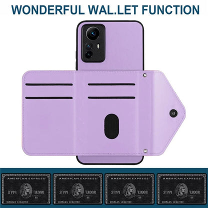 YB Leather Coating Series-8 For Xiaomi Redmi Note 12S 4G Case Kickstand Phone Cover Card Slots