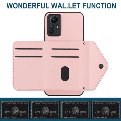 YB Leather Coating Series-8 For Xiaomi Redmi Note 12S 4G Case Kickstand Phone Cover Card Slots