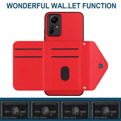 YB Leather Coating Series-8 For Xiaomi Redmi Note 12S 4G Case Kickstand Phone Cover Card Slots
