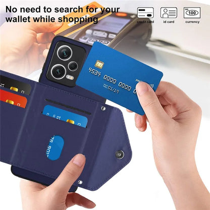 YB Leather Coating Series-8 For Xiaomi Redmi Note 12 Pro+ 5G Case Card Slots lLeather+TPU Cover