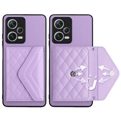 YB Leather Coating Series-8 For Xiaomi Redmi Note 12 Pro+ 5G Case Card Slots lLeather+TPU Cover