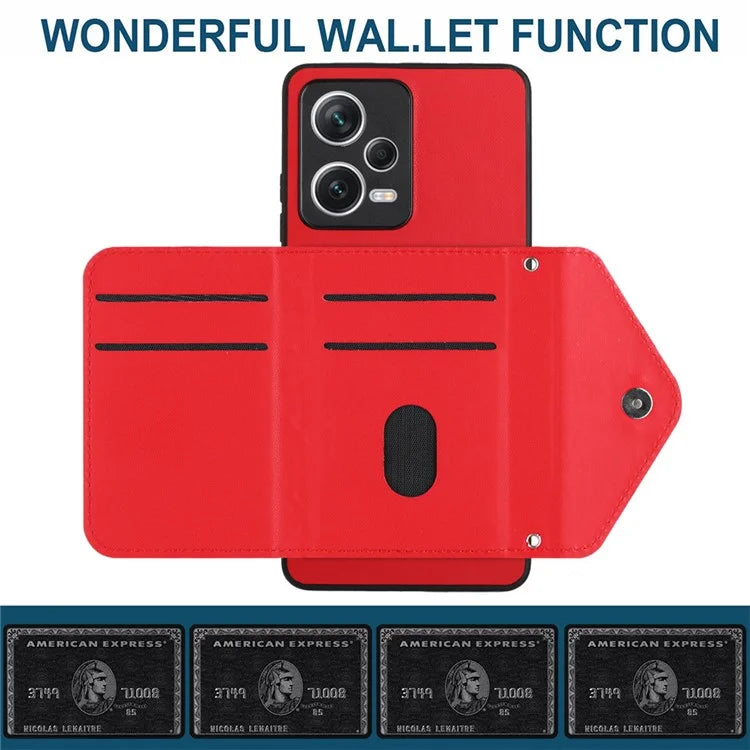 YB Leather Coating Series-8 For Xiaomi Redmi Note 12 Pro+ 5G Case Card Slots lLeather+TPU Cover