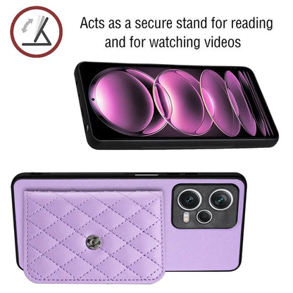 YB Leather Coating Series-8 For Xiaomi Redmi Note 12 Pro 5G Kickstand Case Card Holder Phone Cover