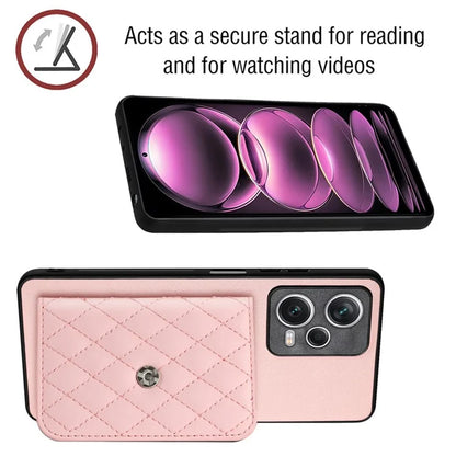 YB Leather Coating Series-8 For Xiaomi Redmi Note 12 Pro 5G Kickstand Case Card Holder Phone Cover