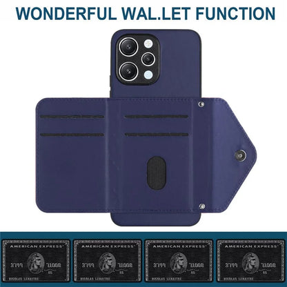 YB Leather Coating Series-8 For Xiaomi Redmi 12 4G Phone Case RFID Blocking Card Slots