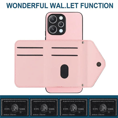YB Leather Coating Series-8 For Xiaomi Redmi 12 4G Phone Case RFID Blocking Card Slots