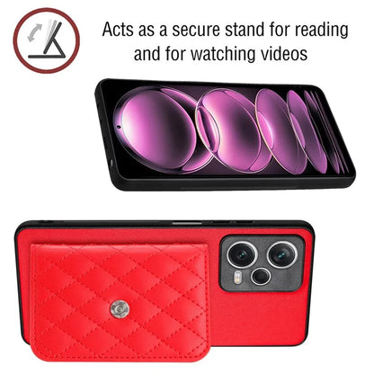 YB Leather Coating Series-8 For Xiaomi Redmi Note 12 5G (India) / Poco X5 5G Phone Case with Card Slots