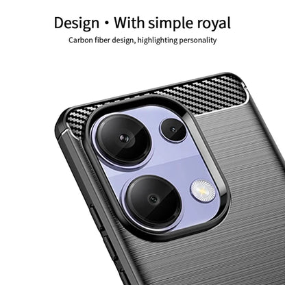 MOFI JK TPU Series-1 For Xiaomi Redmi Note 13 Pro 4G Case Carbon Fiber Texture Soft TPU Cover