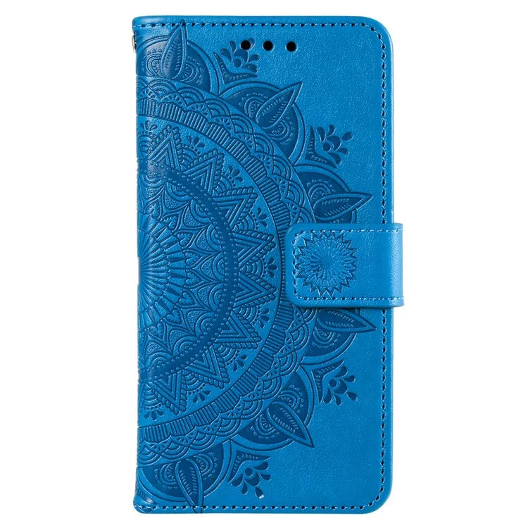 For Xiaomi Redmi A3 Case Mandala Flower Imprinted Drop Resistant Leather Phone Wallet Cover