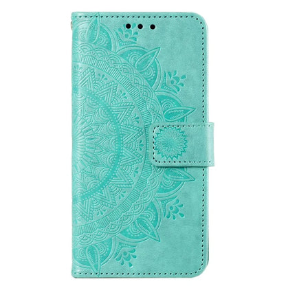 For Xiaomi Redmi A3 Case Mandala Flower Imprinted Drop Resistant Leather Phone Wallet Cover