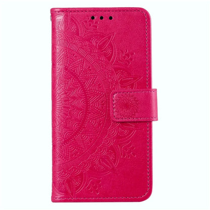 For Xiaomi Redmi A3 Case Mandala Flower Imprinted Drop Resistant Leather Phone Wallet Cover