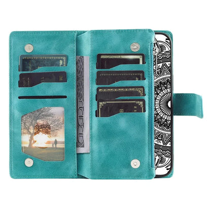 For Honor X8b 4G Case PU Leather Mandala Pattern Imprinted Design Phone Cover