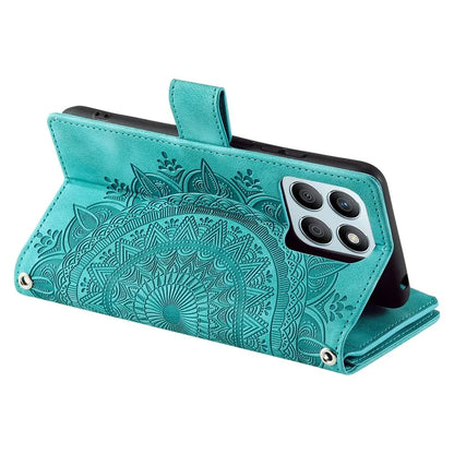For Honor X8b 4G Case PU Leather Mandala Pattern Imprinted Design Phone Cover