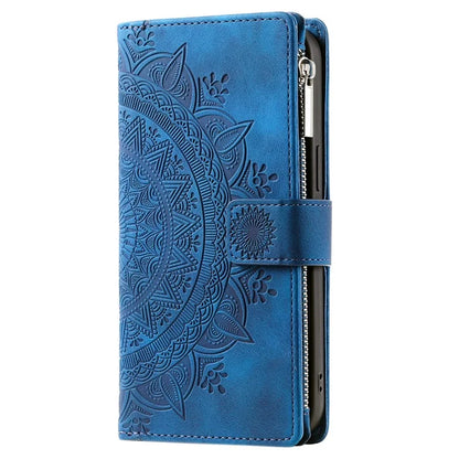 For Honor X8b 4G Case PU Leather Mandala Pattern Imprinted Design Phone Cover