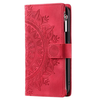 For Honor X8b 4G Case PU Leather Mandala Pattern Imprinted Design Phone Cover