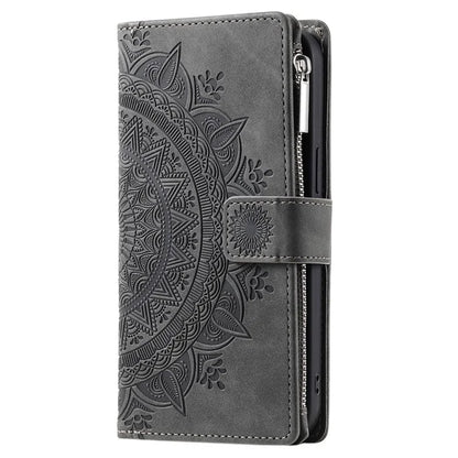 For Honor X8b 4G Case PU Leather Mandala Pattern Imprinted Design Phone Cover