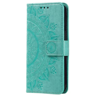 For Honor X8b 4G Case PU Leather Card Holder Mandala Imprinted Shockproof Cover