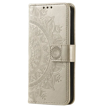 For Honor X8b 4G Case PU Leather Card Holder Mandala Imprinted Shockproof Cover