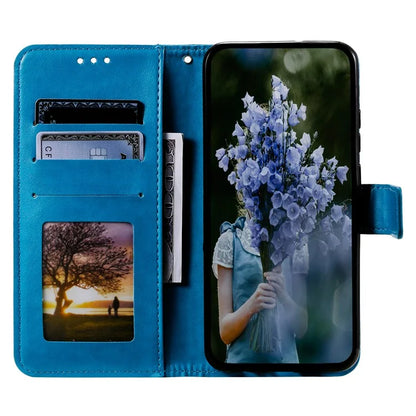 For Honor X8b 4G Case PU Leather Card Holder Mandala Imprinted Shockproof Cover