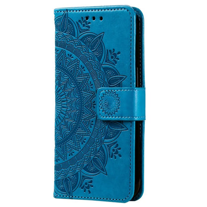For Honor X8b 4G Case PU Leather Card Holder Mandala Imprinted Shockproof Cover