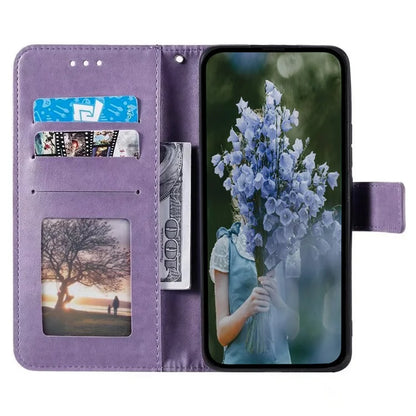 For Honor X8b 4G Case PU Leather Card Holder Mandala Imprinted Shockproof Cover