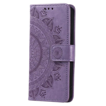 For Honor X8b 4G Case PU Leather Card Holder Mandala Imprinted Shockproof Cover