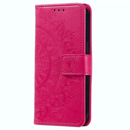 For Honor X8b 4G Case PU Leather Card Holder Mandala Imprinted Shockproof Cover