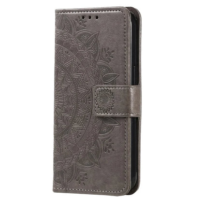 For Honor X8b 4G Case PU Leather Card Holder Mandala Imprinted Shockproof Cover