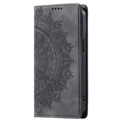 For Honor X8b 4G Wallet Phone Cover Imprinted Flower Pattern Leather Case