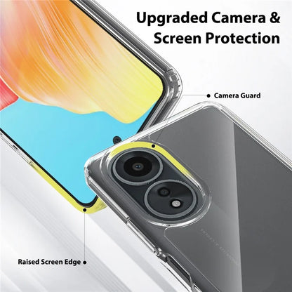 For Oppo A58 4G Case Transparent TPU+Acrylic Mobile Phone Cover