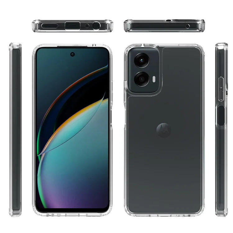 For Motorola Moto G 5G (2024) Case TPU+Acrylic Transparent Phone Cover Anti-drop