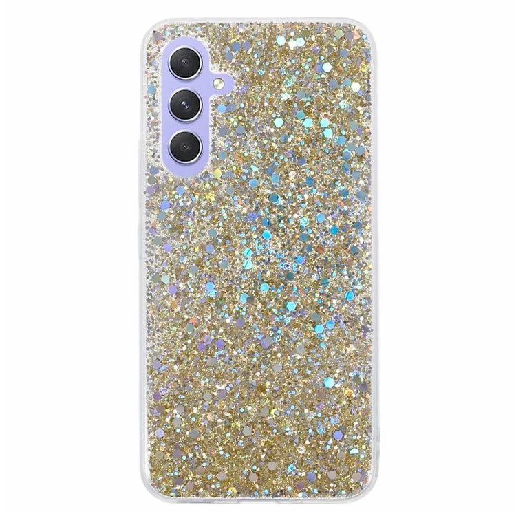For Samsung Galaxy A15 4G / 5G Case Bump Proof Glittery Phone TPU Cover