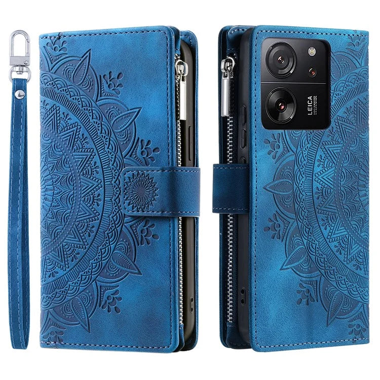 For Xiaomi 13T / 13T Pro / Redmi K60 Ultra Case Mandala Pattern Magnetic Folio Phone Cover