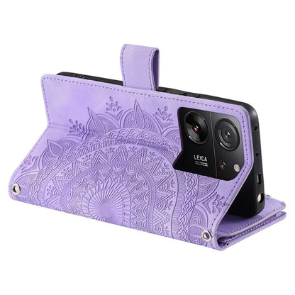 For Xiaomi 13T / 13T Pro / Redmi K60 Ultra Case Mandala Pattern Magnetic Folio Phone Cover